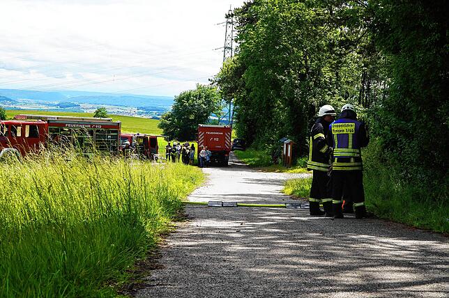 Bild 12: Bilder der Waldbrandübung der Feuerwehr Tengen