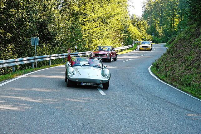 Bild 1: Die Oldtimer-Rallye Eggberg-Klassik am Samstag sorgt wieder für Begeisterung