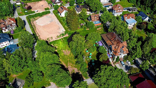 Im Kurgebiet sollen sechs Mehrfamilienhäuser entstehen.