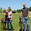 &bdquo;Rocco&ldquo;, Rosina Pfeifer, &bdquo;Heavens King&ldquo; und Jürgen Pfeifer (von links) verstehen sich prima. Dass die Tiere ...