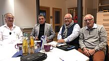 Besuch im Medizinischen Versorgungszentrum in Todtnau (von links): Thomas Honeck, FDP-Kreisrat Klaus Denzinger, Wehrer FDP-Stadtrat ...