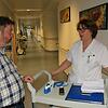Auf der Station DS 14 im Lungenzentrum des Schwarzwald-Baar-Klinikums hat eine frisch eingelieferte Patientin möglicherweise ...