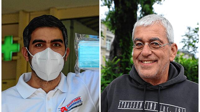 Sie stehen an der Corona-Impffront (von links): Apotheker Murat Baskur und Hausarzt Robert Hayes aus Konstanz.