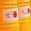 Atommüll-Fässer mit der Aufschrift &bdquo;voll&ldquo; stehen 2014 in Eggenstein-Leopoldshafen in Baden-Württemberg auf dem Gelände der ...
