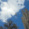 Die DJI Phantom 4 Pro im Einsatz.