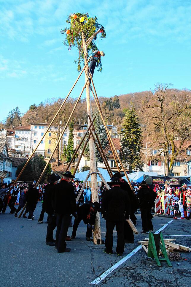 Bild 20: Fasnachts-Auswerfen und Narrenbaumstellen: Bilder des Hochrhein Narrentreffens in Tiengen (Teil 3)