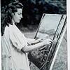 Irene Gihr beim Malen.