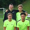 Neuzugänge beim SV Buch: Trainer Michael Hägele ist neu, ebenso wie Jonas Albiez (hinten, rechts), Jan Körner und Patrick Vögele (vorn, ...