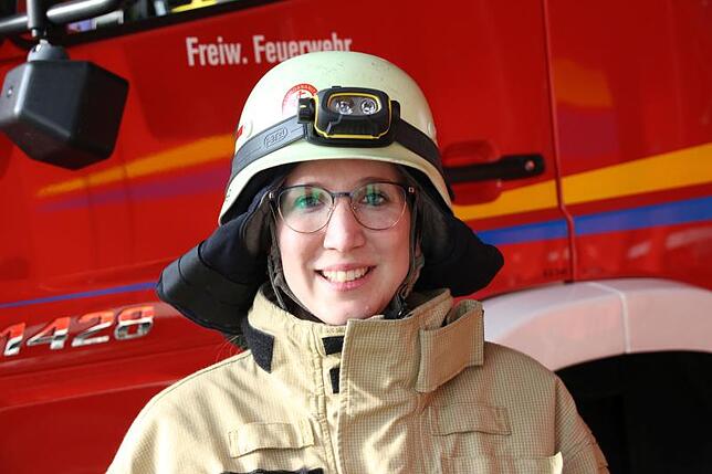 Ann-Kathrin Weber, Leiterin der Kindergruppe der Jugendfeuerwehr Meersburg. Bild: Stefan Hilser