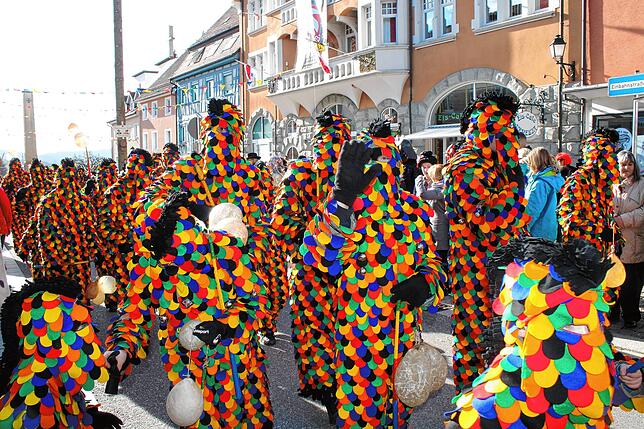 Bild 14: Kinderumzug und Setzen des Kindernarrenbaums in Stockach (Teil 1)