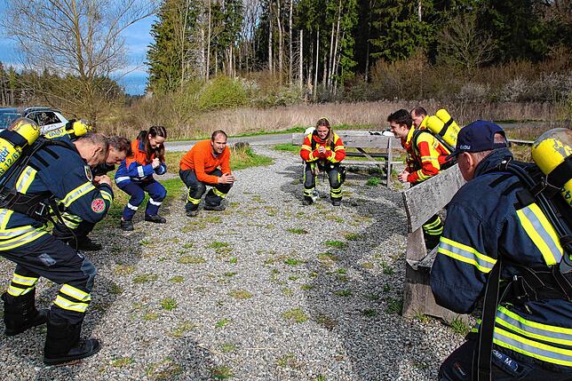 Am Ende jeder Trainingseinheit steht eine Übung für die Oberschenkel.
