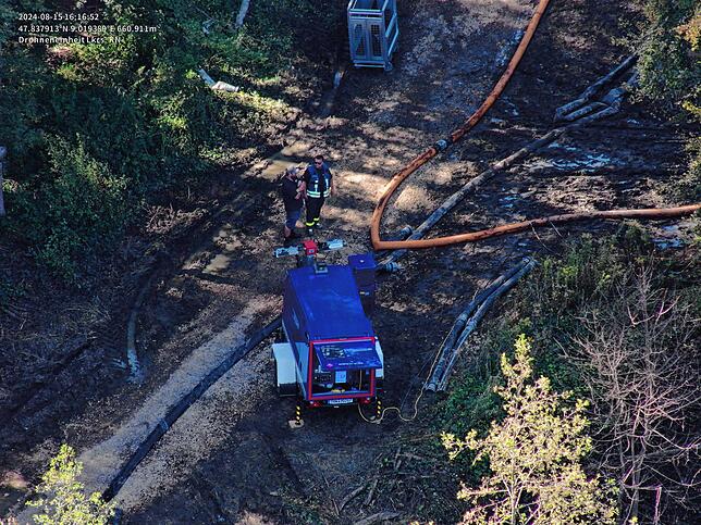 Bild 11: Alarm an der A98 bei Stockach: Biber, Millionen Liter Wasser und Blackout-Gefahr