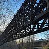 Historisches Bauwerk der Wehratalbahn: Die denkmalgeschütze Eisenbahnbrücke über die Wehra.