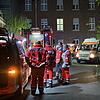 Zahlreiche Einsatzkräfte von Feuerwehr und DRK sind am Dienstagabend am Singener Klinikum im Einsatz.