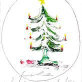 Der schwungvolle Tannenbaum aus dem Hause Schule Schloss Gaienhofen, ein Werk des Malers Antonio Zecca.