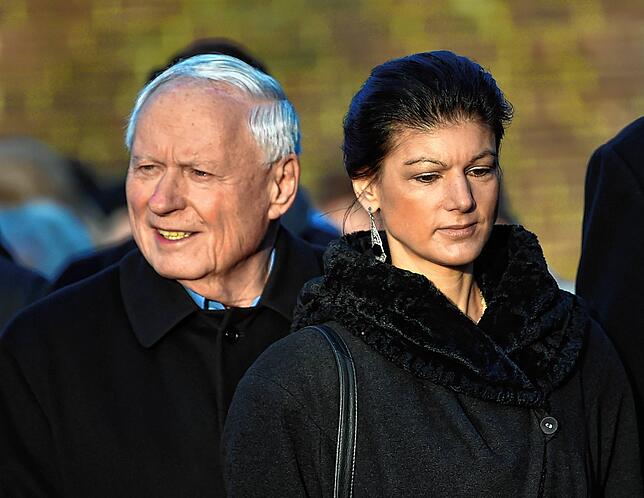 Seit 2014 verheiratet: Ex-SPD-Politiker Oskar Lafontaine und Sahra Wagenknecht.