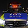 Polizeieinsatz in der Nacht.