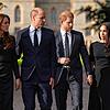Catherine (l-r), Prinzessin von Wales, William, Prinz von Wales, Prinz Harry, Herzog von Sussex, und seine Frau Meghan, Herzogin von ...