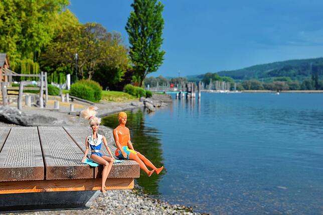 Im Uferpark Bodman ist der Seezugang zum Baden zwar am Wochenende zwischen 10 und 17 Uhr verboten, doch an der Uferkurve beim Gallardo ...