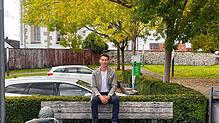 Andreas Schumann auf dem Rathausplatz in Hohentengen.