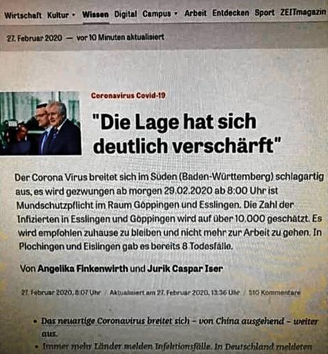 Diese Online-Berichterstattung der Wochenzeitung &bdquo;Die Zeit&ldquo; wurde manipuliert.