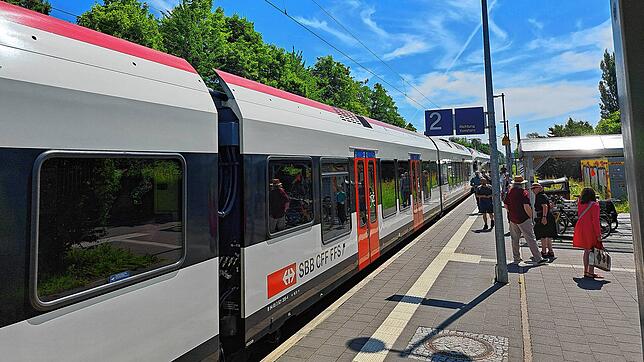 Ein Seehas der SBB am Haltepunkt Wollmatingen: Am Freitag, 20. Juni, lief der Bahnverkehr bis zum Nachmittag erneut nur eingeschränkt.