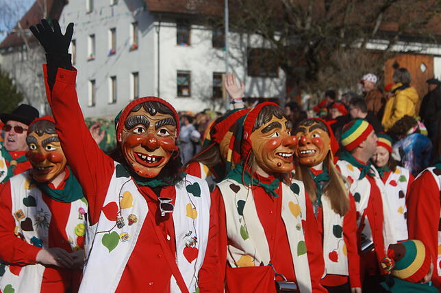 Bild 18: Bilder vom Narrentreffen zum 40. Jubiläum der Kuhsattler aus Hohenfels
