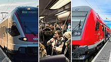 (Archivbilder) Der Seehas, der Pendler- und Schülerzug von Singen nach Schaffhausen und die Schwarzwaldbahn &ndash; sie alle sind oder ...