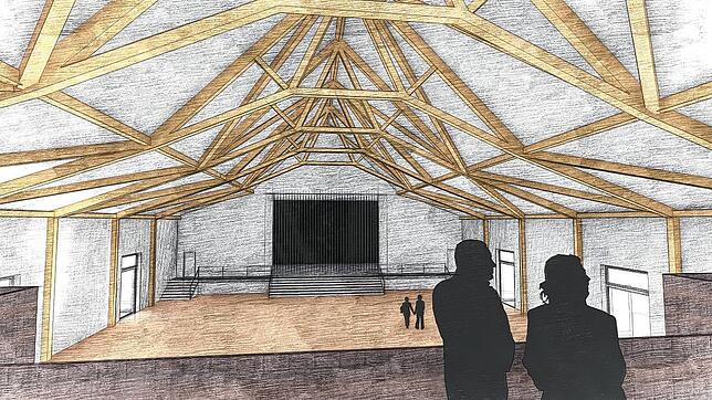 Erste Pläne zeigen das Innere der neuen Scheffelhalle.