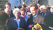 Bild : Gedächtnis der Region: Bilder von Matthias Weckbachs erster Wahl zum Bürgermeister im Jahr 1999