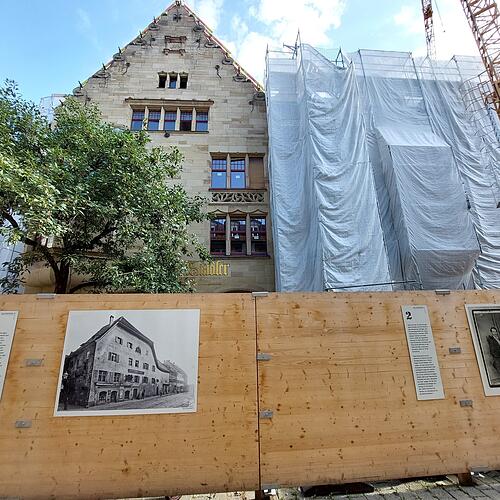 Das Stadlerhaus in Konstanz ein Jahr nach dem Brand: So ist der Stand auf der Großbaustelle