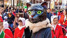 Der Umzug ist Finale und Höhepunkt des großen Narrentreffens am Sonntag, 16. Januar. Der Kater des Katzenmusikvereins &bdquo;Miau&ldquo; ...