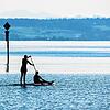 Lospaddeln auf dem Bodensee: Noch ist das Wasser kalt &ndash; selbst bei wärmeren Lufttemperaturen gibt es deswegen manches zu beachten.