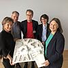 Von rechts nach links: Regierungspräsidentin Bärbel Schäfer, Carola Schliemann vom RP, Armin Müller (Geschäftsführer Kliniken des LK ...