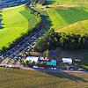 Blick auf das Veranstaltungsgelände des Estelbergfests 2019. Auf dem Areal wurden am frühen Samstagmorgen bei Aufbauarbeiten vier ...