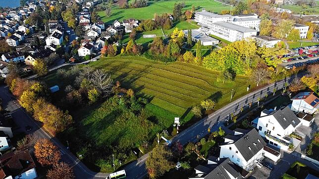 Auf diesem Grundstück unterhalb des Helios-Spitals in Überlingen möchte die Ernie-Schmitt-Stiftung ein Hospiz bauen.