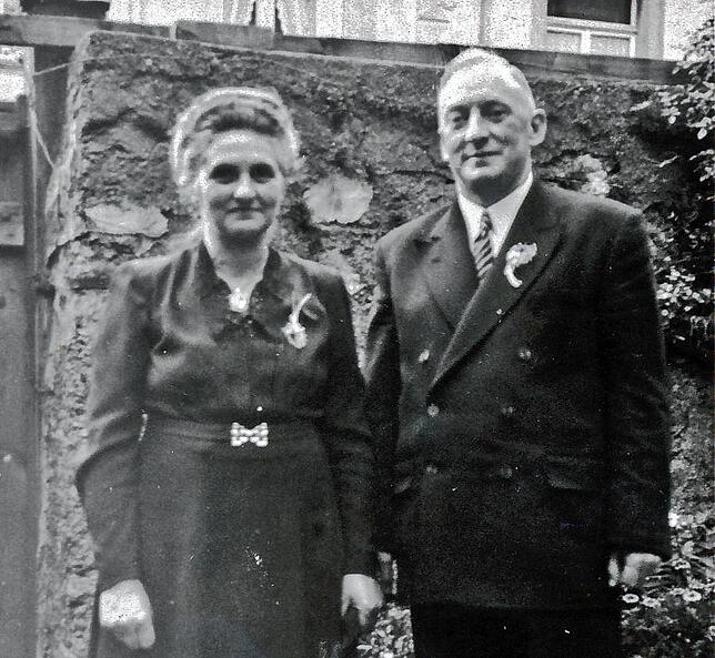 Der Gründer der Bäckerei, Otto Seifritz, mit Ehefrau Irma.