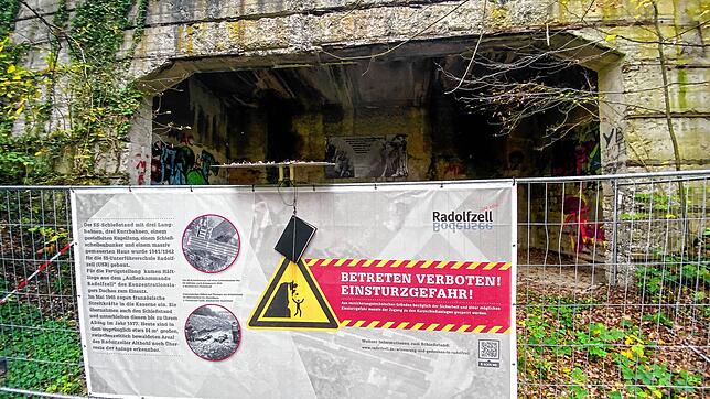 Darf seit mehreren Jahren in Teilen nicht mehr ohne Weiteres betreten werden: Die ehemalige SS-Schießanlage unweit der B33 zwischen ...
