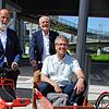Das Leihsystem für Räder ist für sie ein Beitrag zur Verkehrswende (v.l.): Marco Weigert, Norbert Reuter, Karl Langensteiner-Schönborn ...