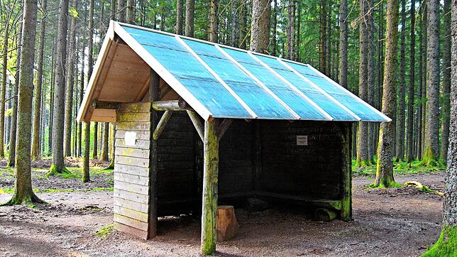 Rund 90 Stunden Arbeit und viel neues Holz investiert „Aktiv für Schönwald“ in die Renovierung des Daches der Straßwaldhütte. Foto: ...