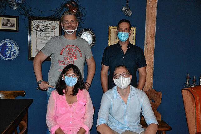Das Team der Alten Fabrik agierte mit Maske.