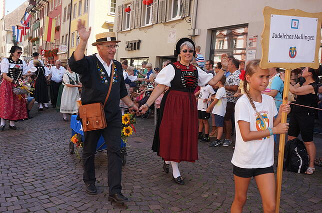 Bild 6: So schön war der Festumzug der 551. Waldshuter Chilbi