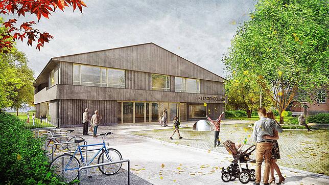 So soll sie einmal aussehen die Kindertagesstätte Bondelbach in Überauchen. Im Spätherbst soll mit dem Bau begonnen werden. Das Projekt ...