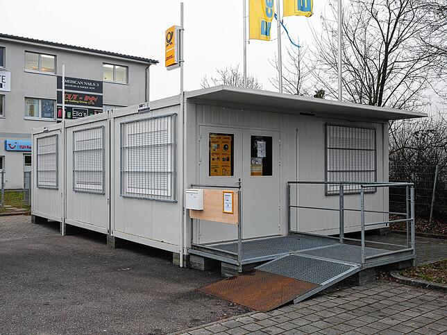 In Laufenburg ist die Post neuerdings im Container untergebracht.