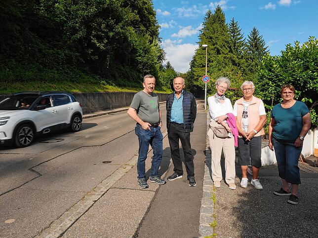 Anwohner der Gurtweiler Straße in Waldshut wollen, dass Tempo 30 in ihrem Quartier kommt.