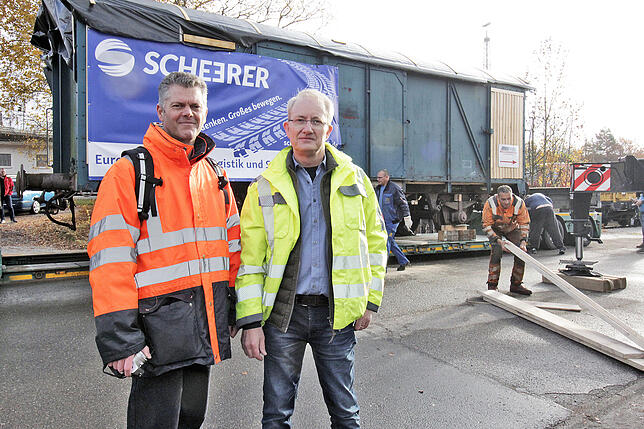 Bild 3: Die ungewöhnliche Reise eines maroden Bahn-Waggons von Villingen nach Lenzkirch