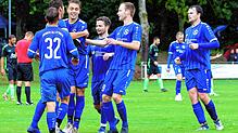 Die Spieler der Spfr. Owingen-Billafingen beim Sieg über den FC Steißlingen.