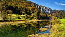 Liebliche Landschaft im Donautal.