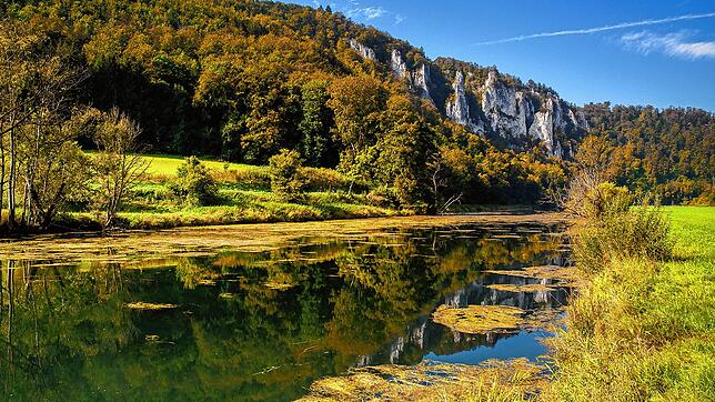 Liebliche Landschaft im Donautal.