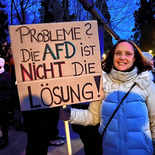 Claudia Deutinger ist überzeugt, dass die AfD keine Lösungen bietet.